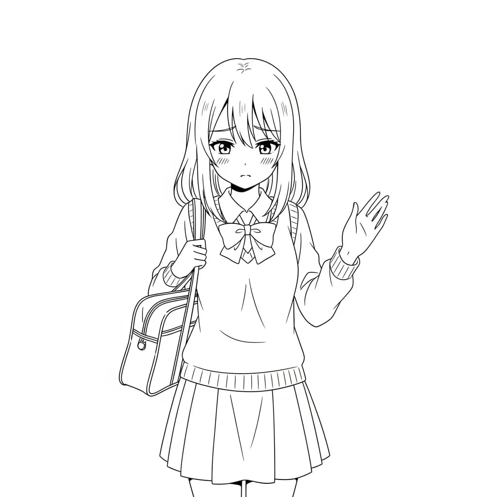 Desenhos de anime para colorir com personagens famosos em traços grossos e fundo branco, prontos para imprimir e pintar