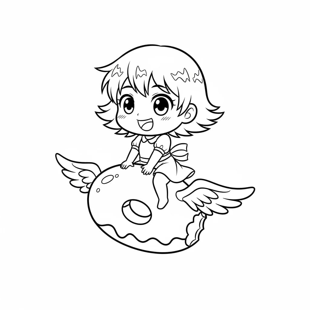 Desenhos de anime para colorir com personagens famosos em traços grossos e fundo branco, prontos para imprimir e pintar