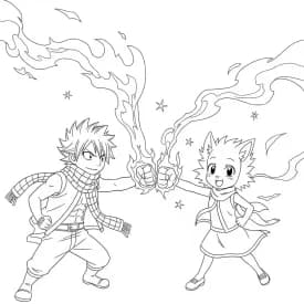 Desenhos de anime para colorir com personagens famosos em traços grossos e fundo branco, prontos para imprimir e pintar