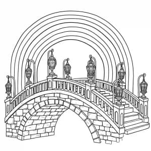 Desenhos de Arco-íris para Colorir