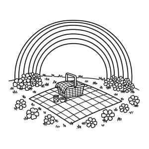 Desenhos de Arco-íris para Colorir