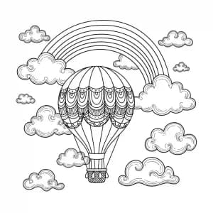 Desenhos de Arco-íris para Colorir