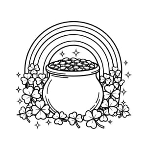 Desenhos de Arco-íris para Colorir