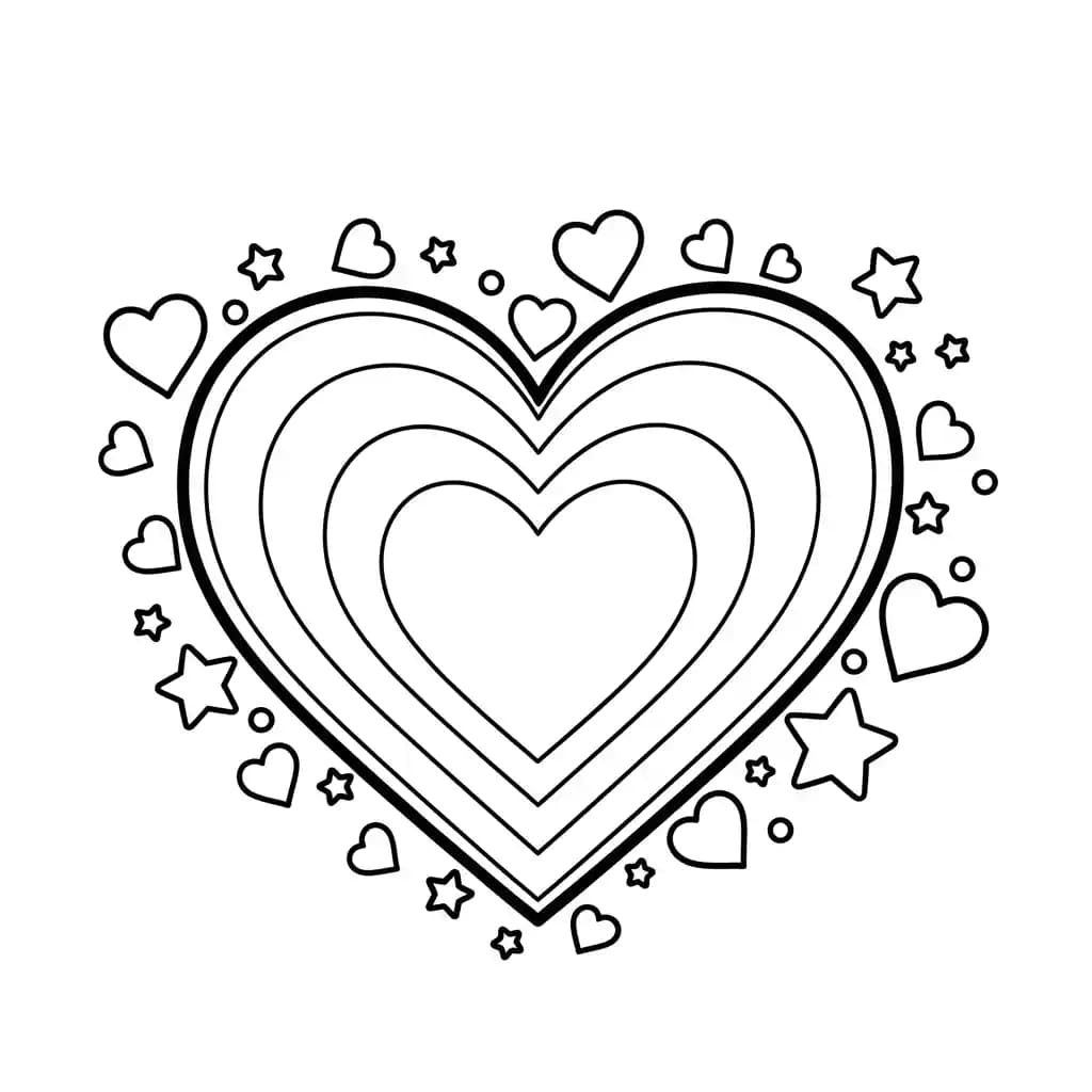 Desenhos de Arco-íris para Colorir