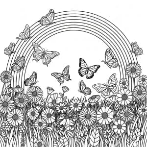 Desenhos de Arco-íris para Colorir Desenhos de Arco-íris para Colorir