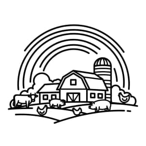 Desenhos de Arco-íris para Colorir Desenhos de Arco-íris para Colorir