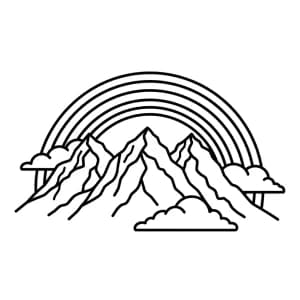 Desenhos de Arco-íris para Colorir Desenhos de Arco-íris para Colorir