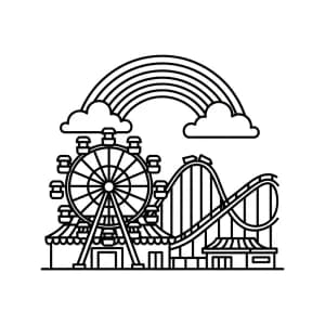 Desenhos de Arco-íris para Colorir Desenhos de Arco-íris para Colorir