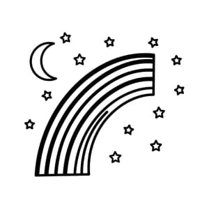 Desenhos de Arco-íris para Colorir Desenhos de Arco-íris para Colorir