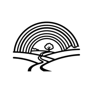 Desenhos de Arco-íris para Colorir