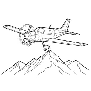 Desenhos de Avião para Colorir