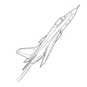 Desenhos de Avião para Colorir