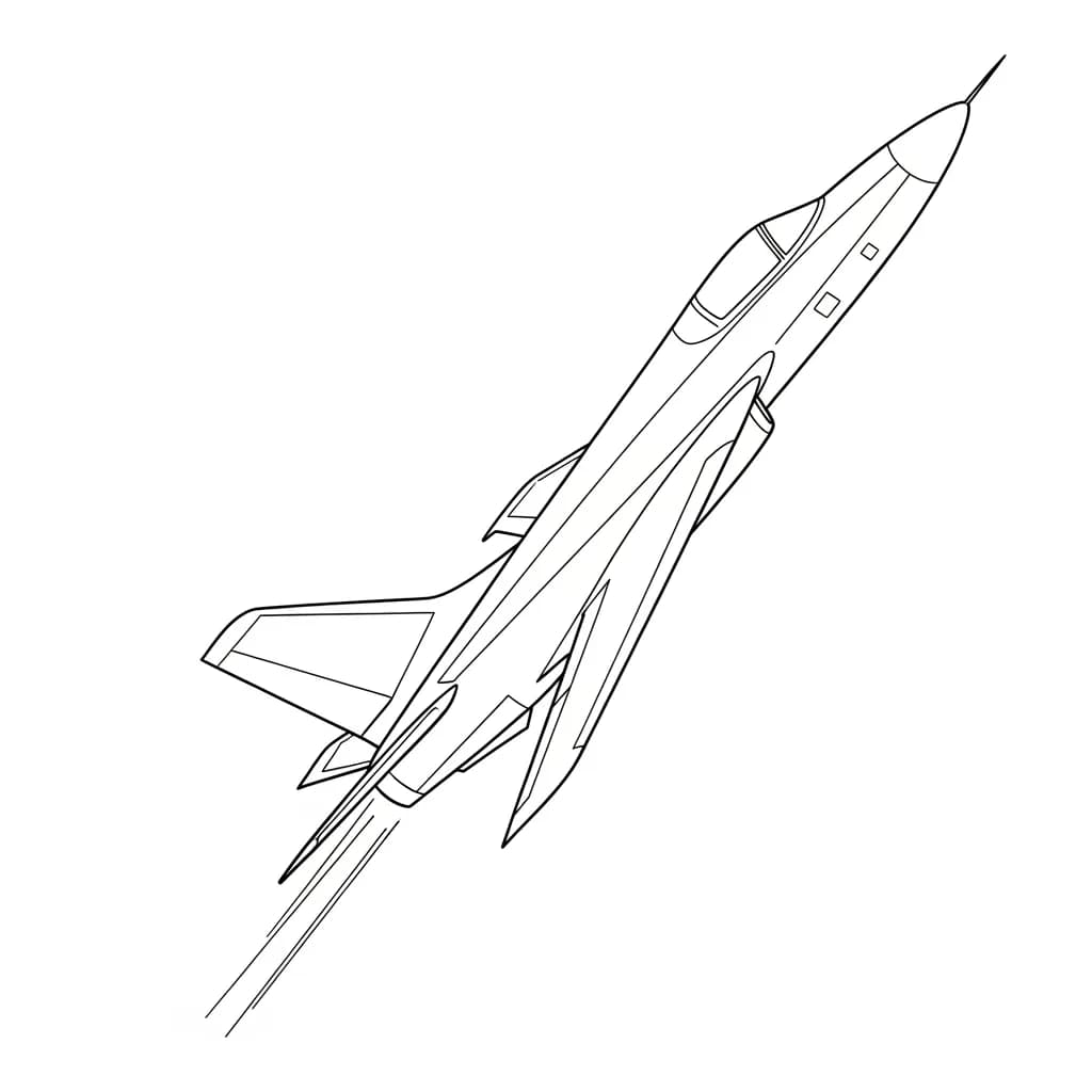 Desenhos de Avião para Colorir