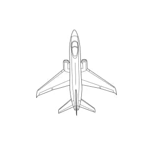 Desenhos de Avião para Colorir