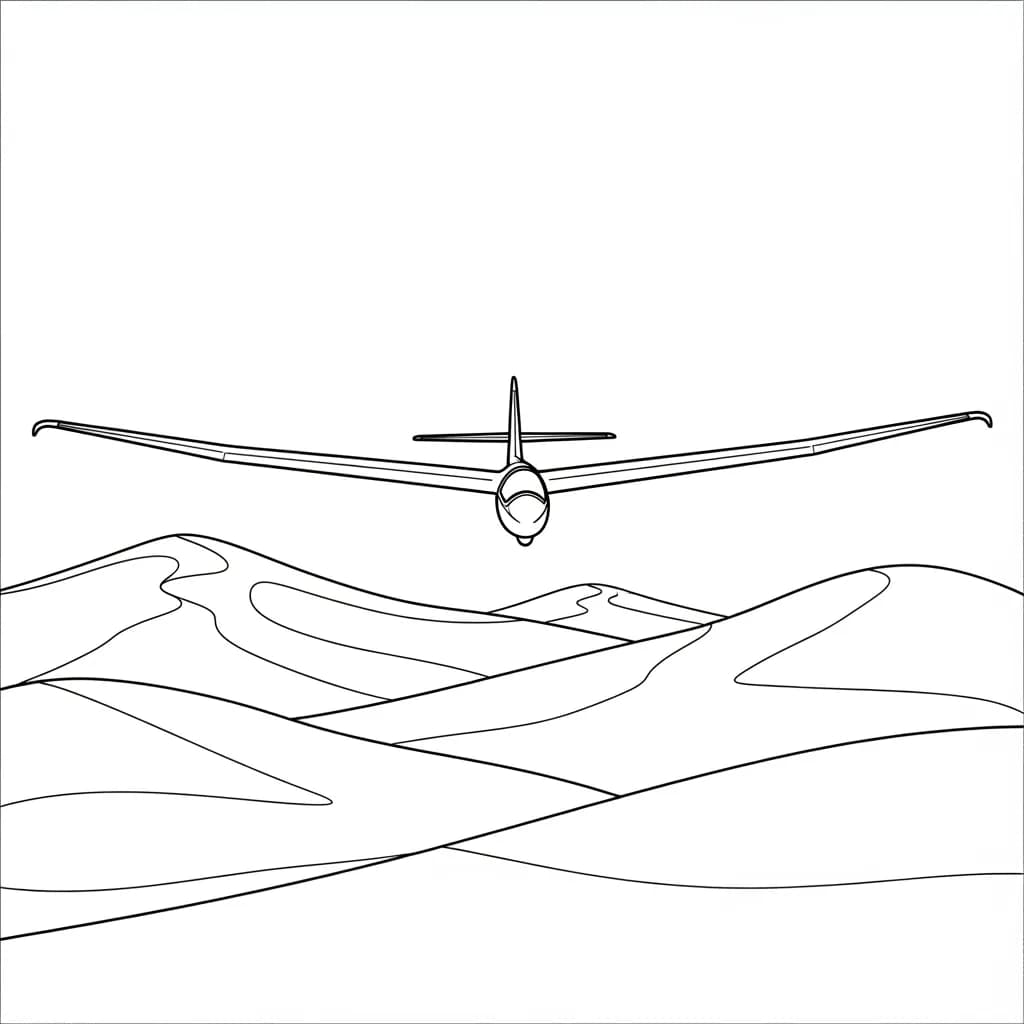 Desenhos de Avião para Colorir