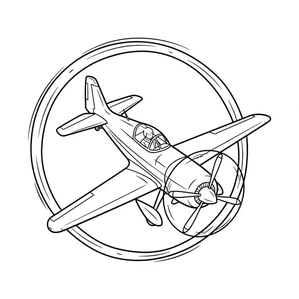 Desenhos de Avião para Colorir