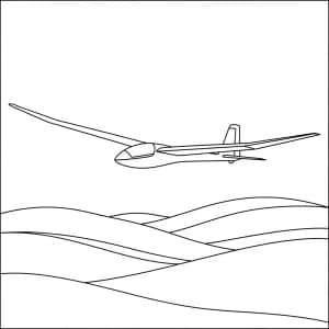 Desenhos de Avião para Colorir