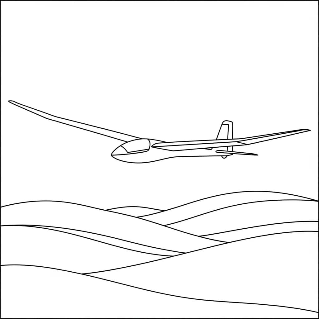 Desenhos de Avião para Colorir