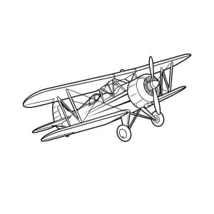 Desenhos de Avião para Colorir