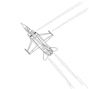 Desenhos de Avião para Colorir