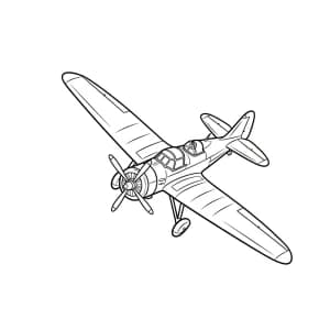 Desenhos de Avião para Colorir