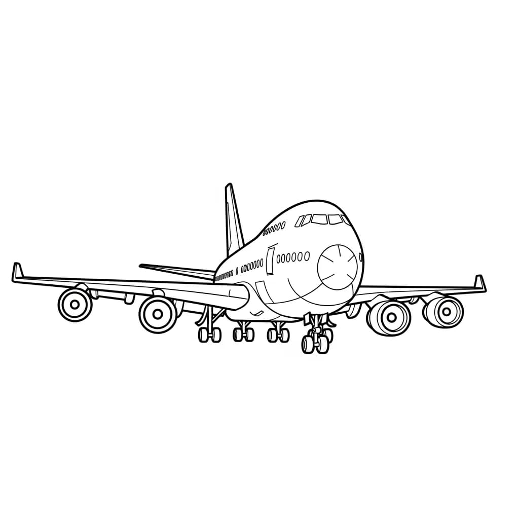 Desenhos de Avião para Colorir