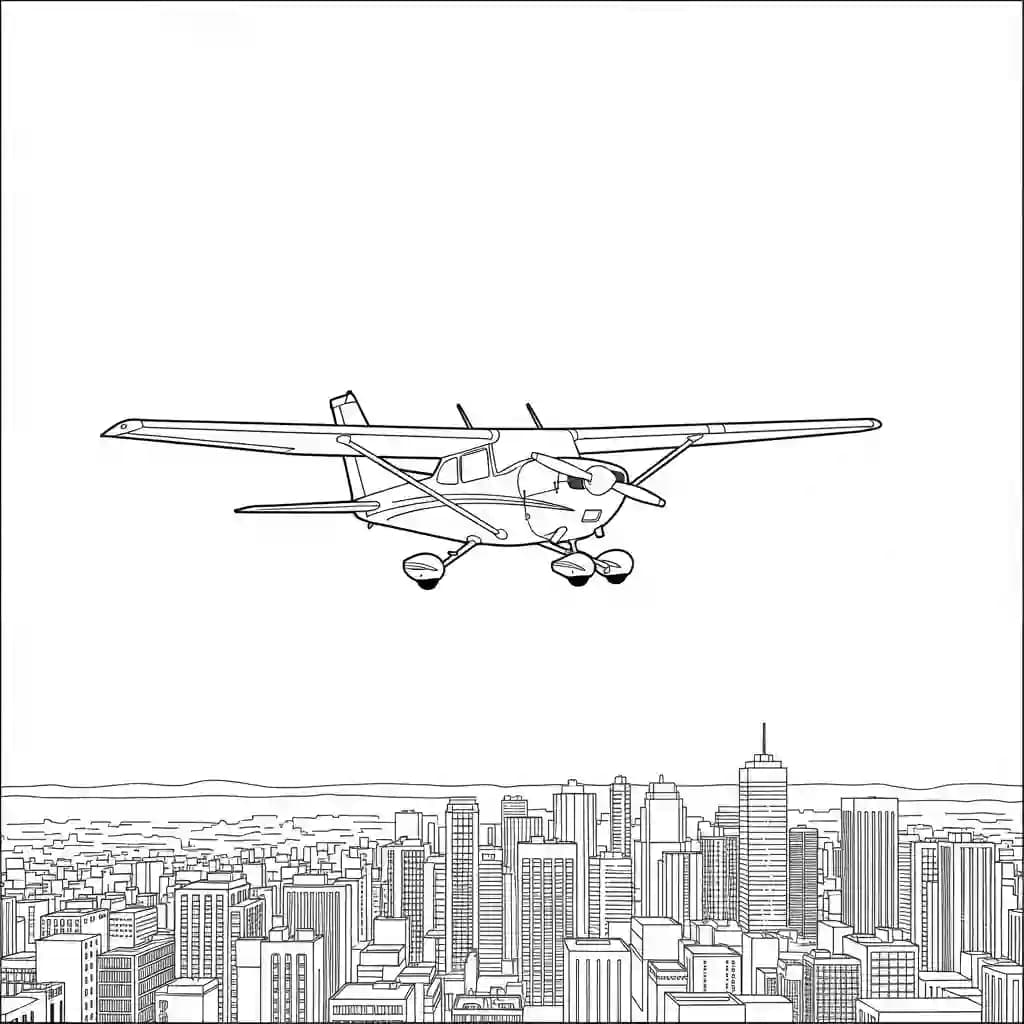 Desenhos de Avião para Colorir