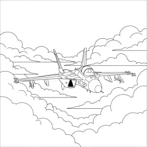 Desenhos de Avião para Colorir