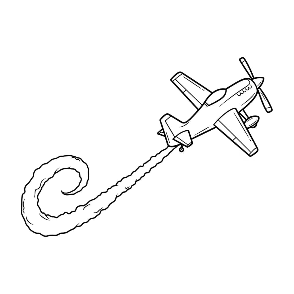 Desenhos de Avião para Colorir