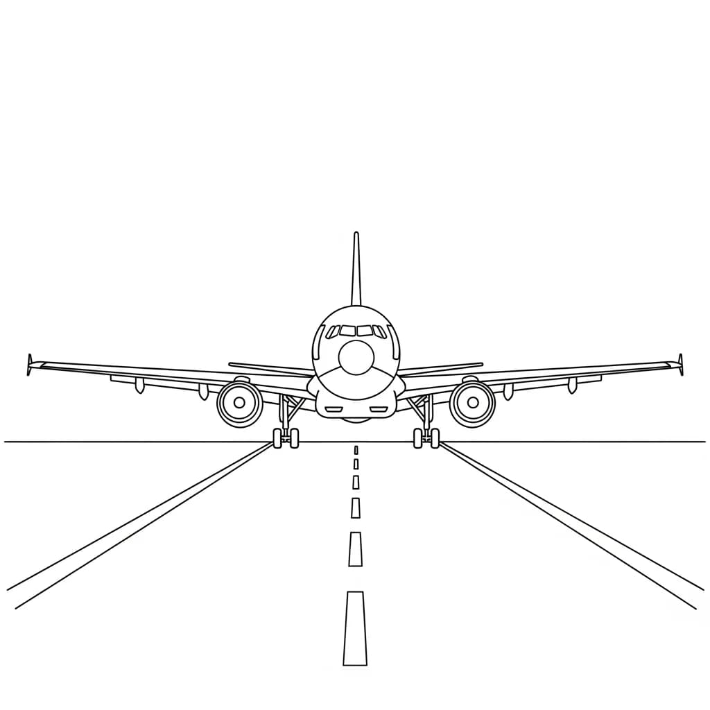 Desenhos de Avião para Colorir