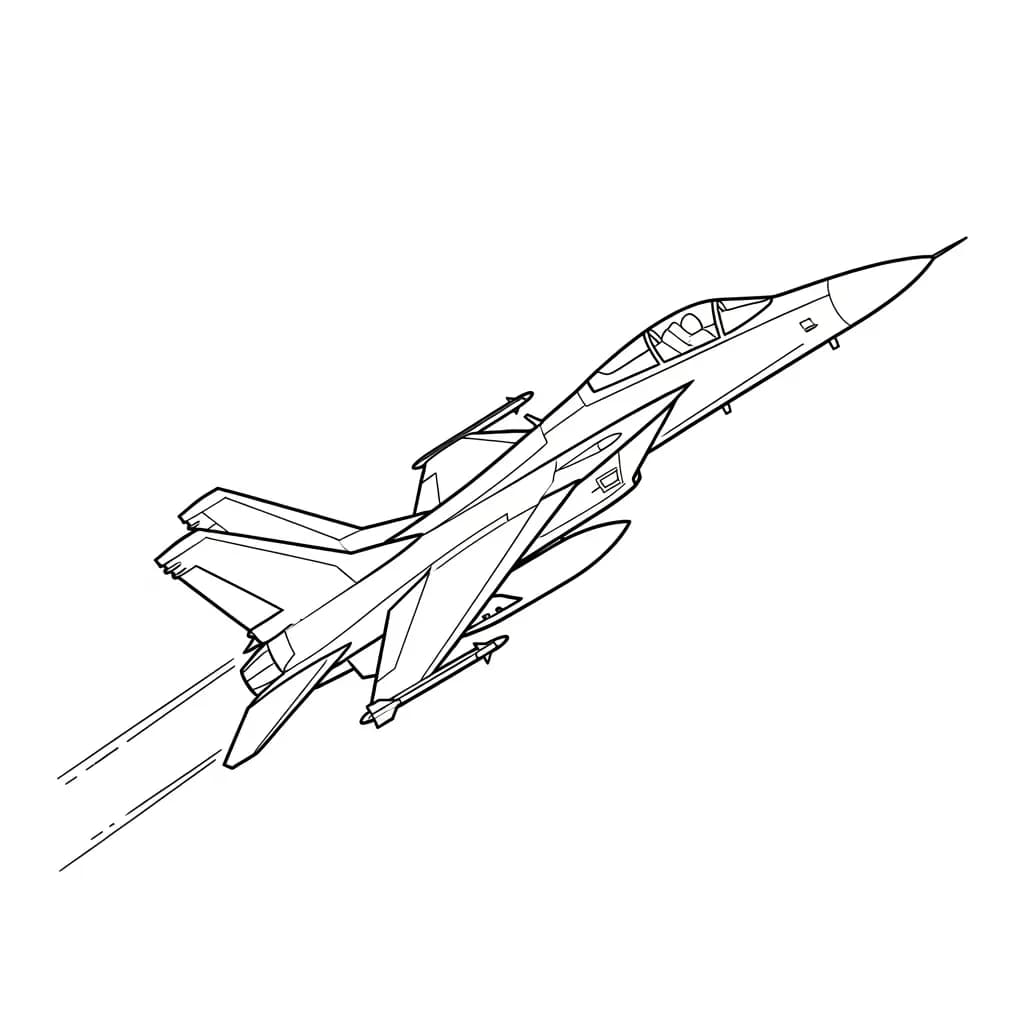 Desenhos de Avião para Colorir