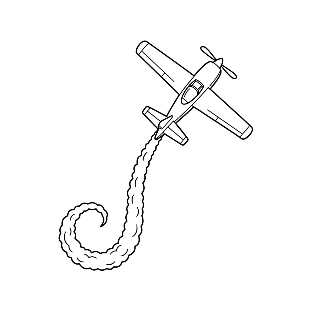 Desenhos de Avião para Colorir