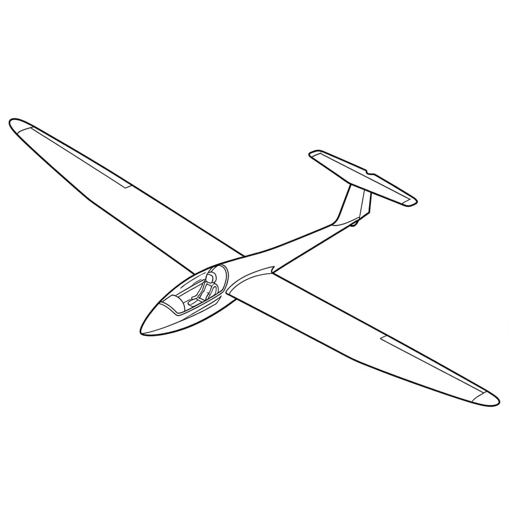 Desenhos de Avião para Colorir