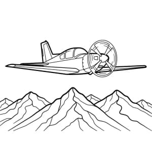 Desenhos de Avião para Colorir