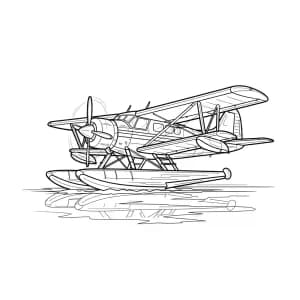 Desenhos de Avião para Colorir