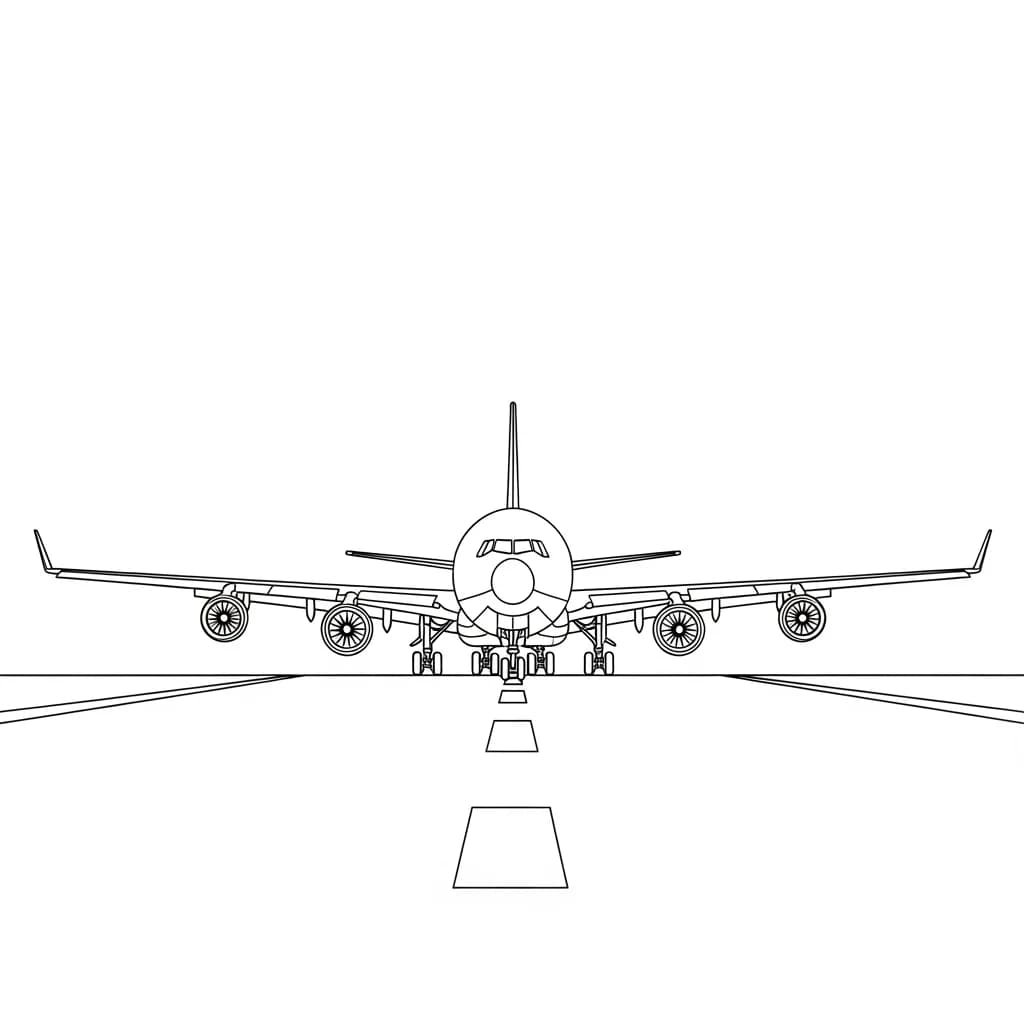 Desenhos de Avião para Colorir