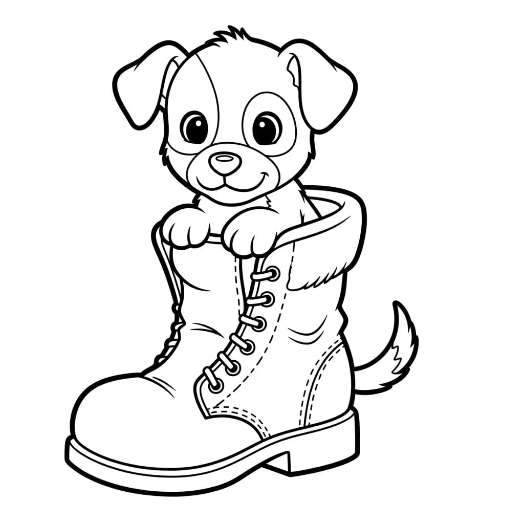 Desenhos de Cachorrinhos para Imprimir
