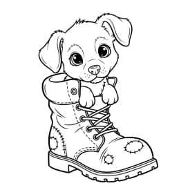 Desenhos de Cachorrinhos para Imprimir