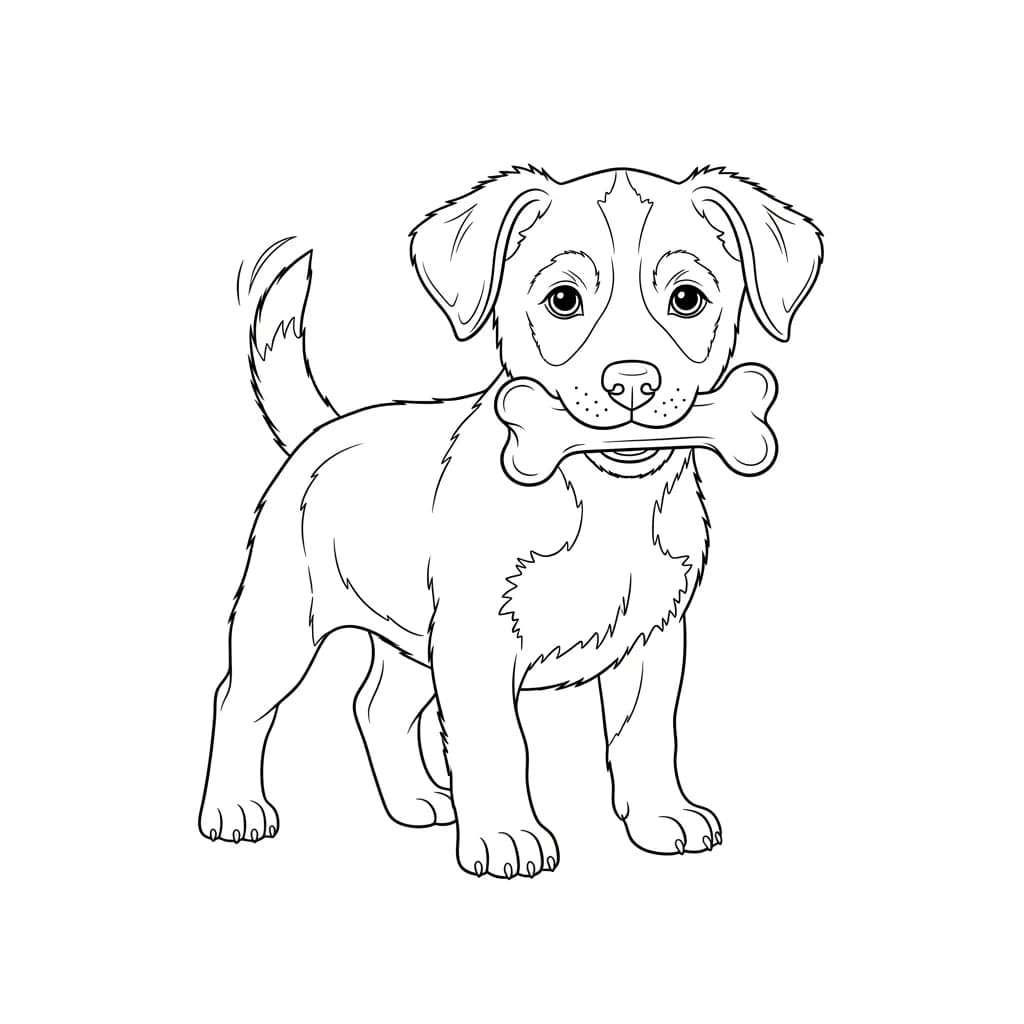 Desenhos de Cachorrinhos para Imprimir