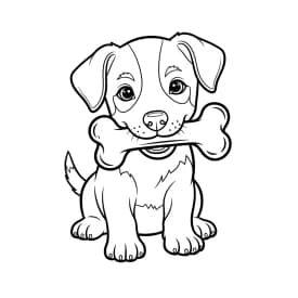 Desenhos de Cachorrinhos para Imprimir e Colorir Desenhos de Cachorrinhos para Imprimir