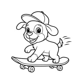 Desenhos de Cachorrinhos para Imprimir