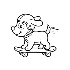 Desenhos de Cachorrinhos para Imprimir