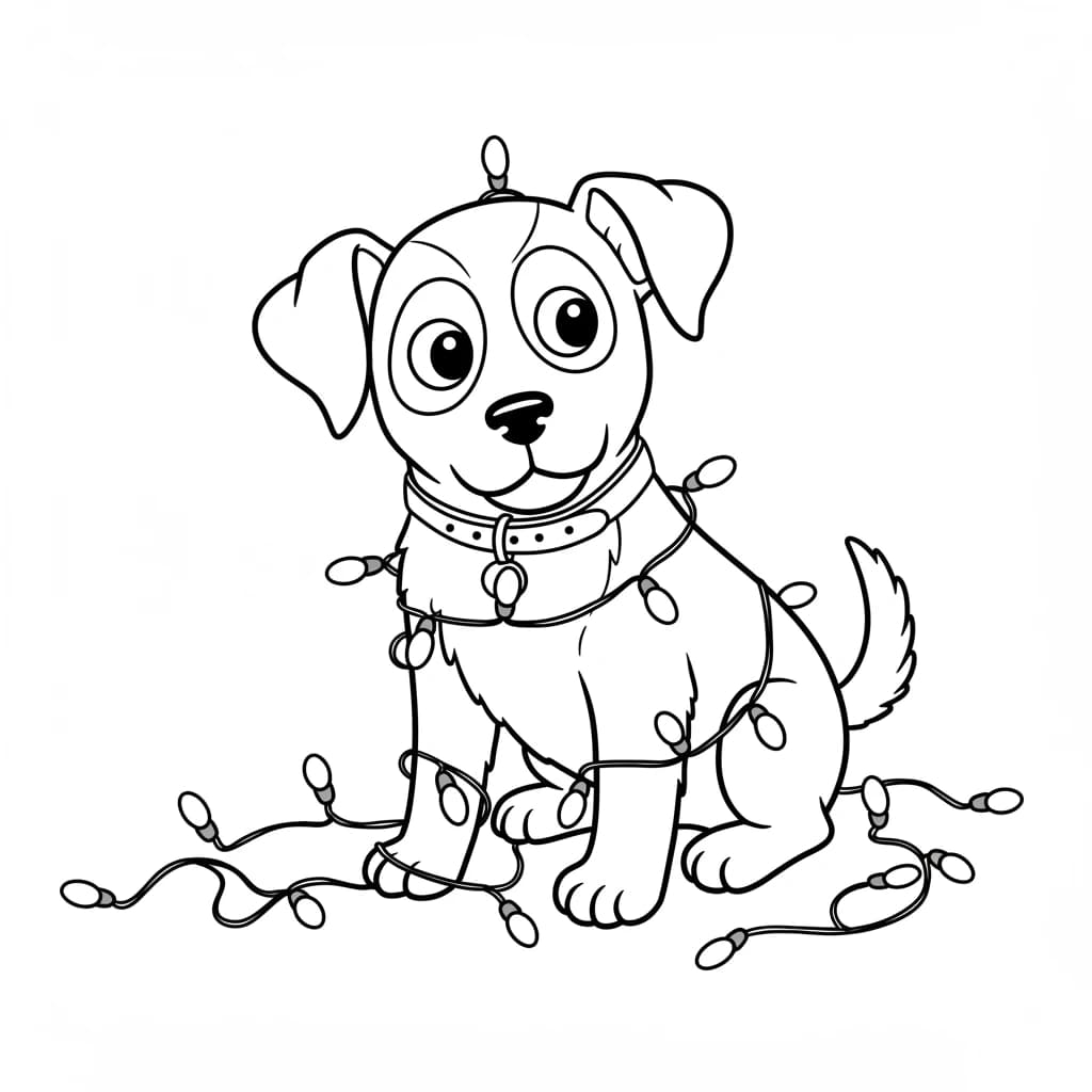 Desenhos de Cachorrinhos para Imprimir e Colorir