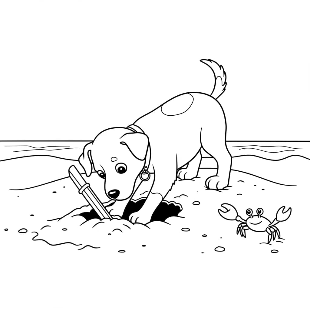 Desenhos de Cachorrinhos para Imprimir e Colorir