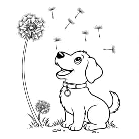 Desenhos de Cachorrinhos para Imprimir e Colorir