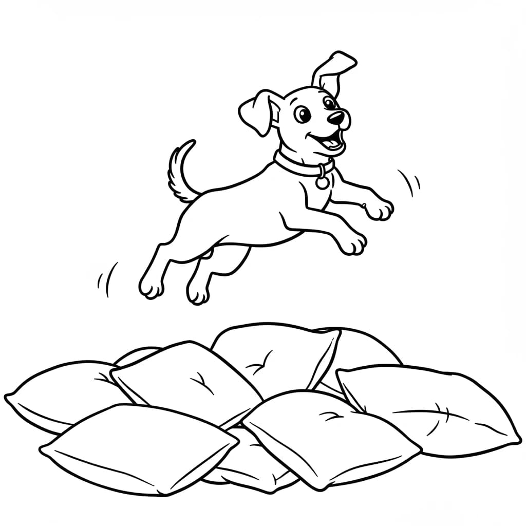 Desenhos de Cachorrinhos para Imprimir e Colorir