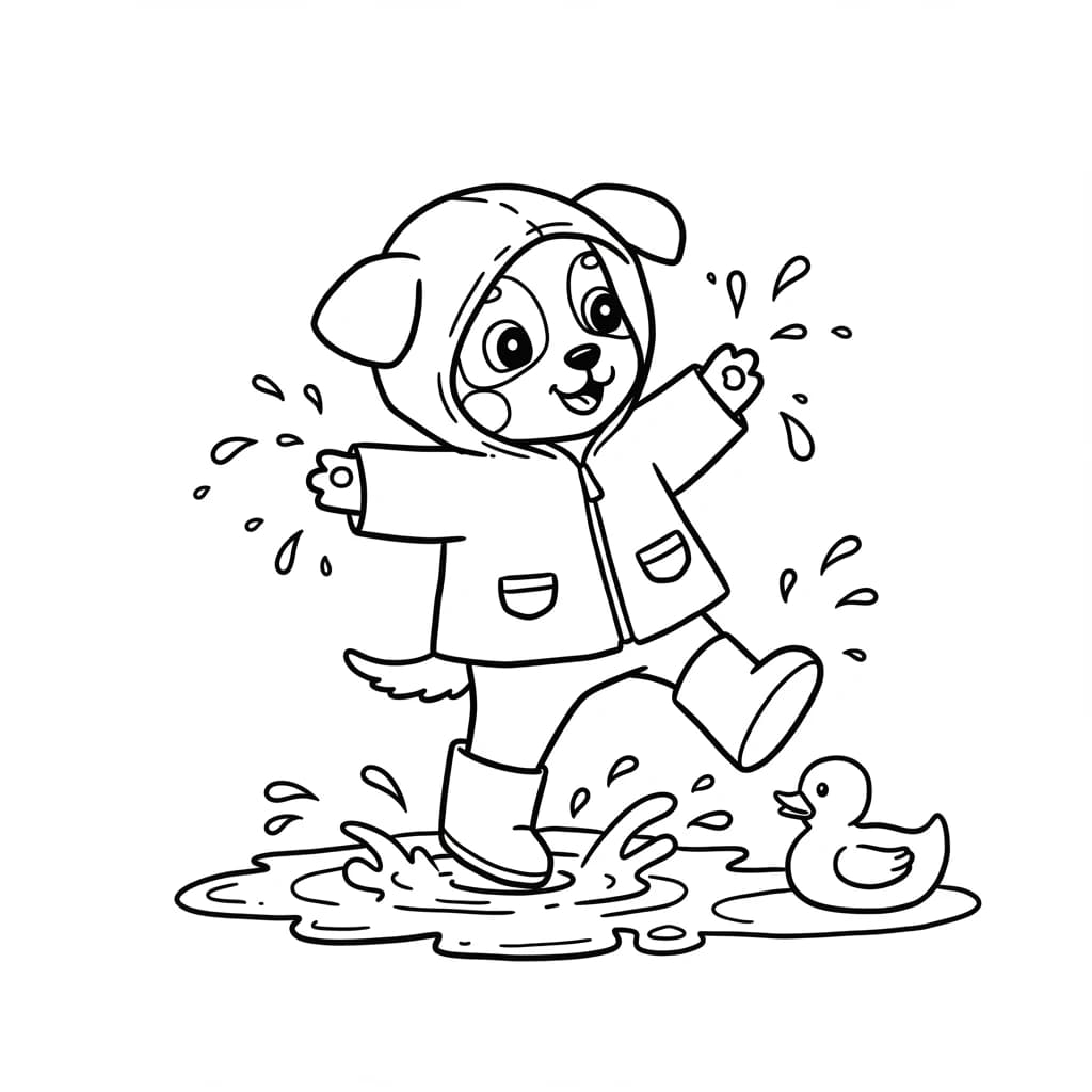 Desenhos de Cachorrinhos para Imprimir e Colorir