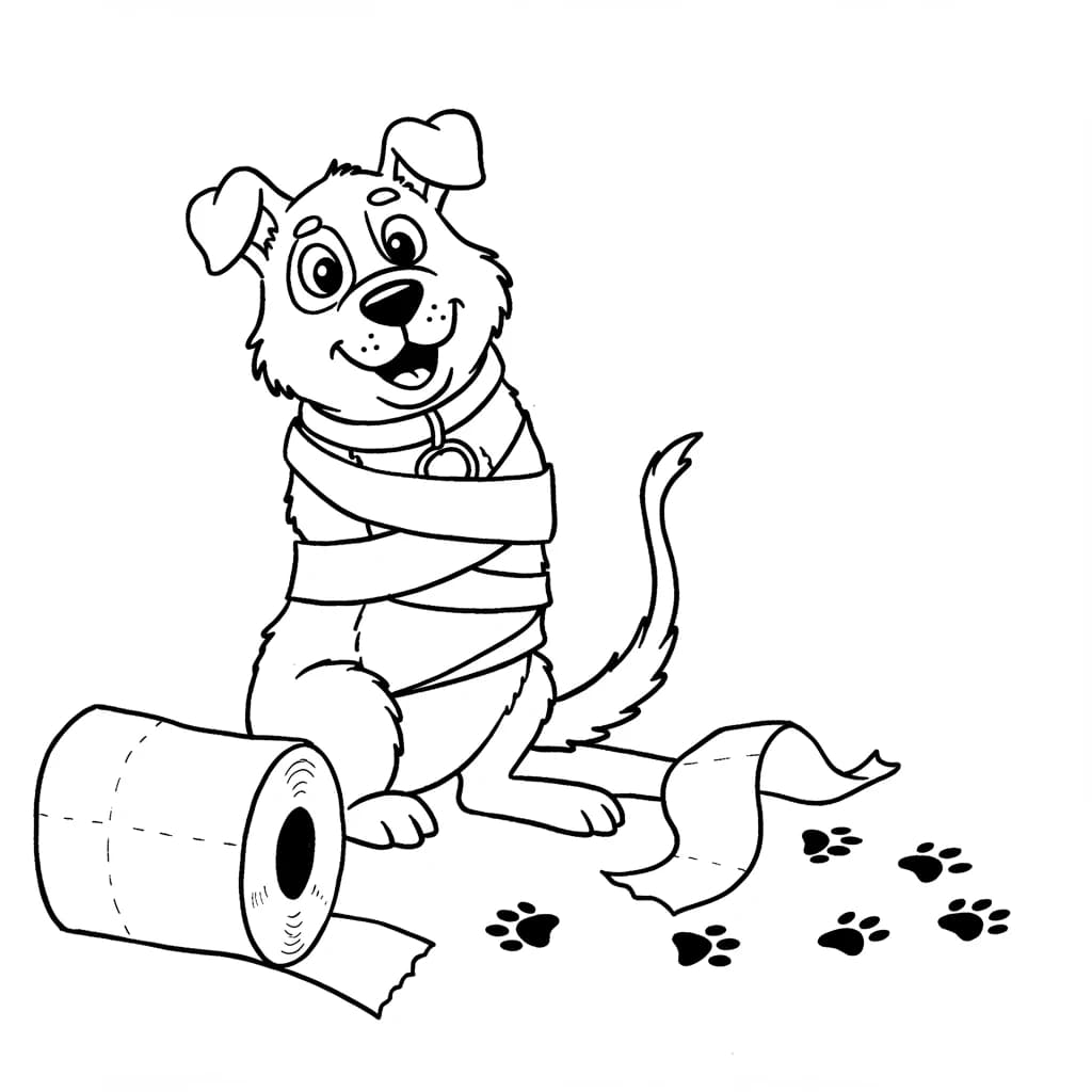 Desenhos de Cachorrinhos para Imprimir e Colorir