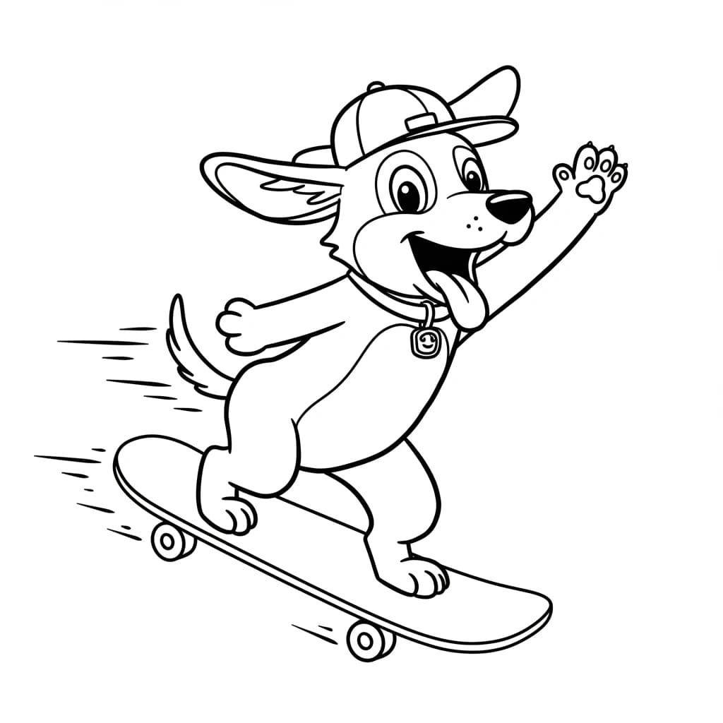 Desenhos de Cachorrinhos para Imprimir e Colorir