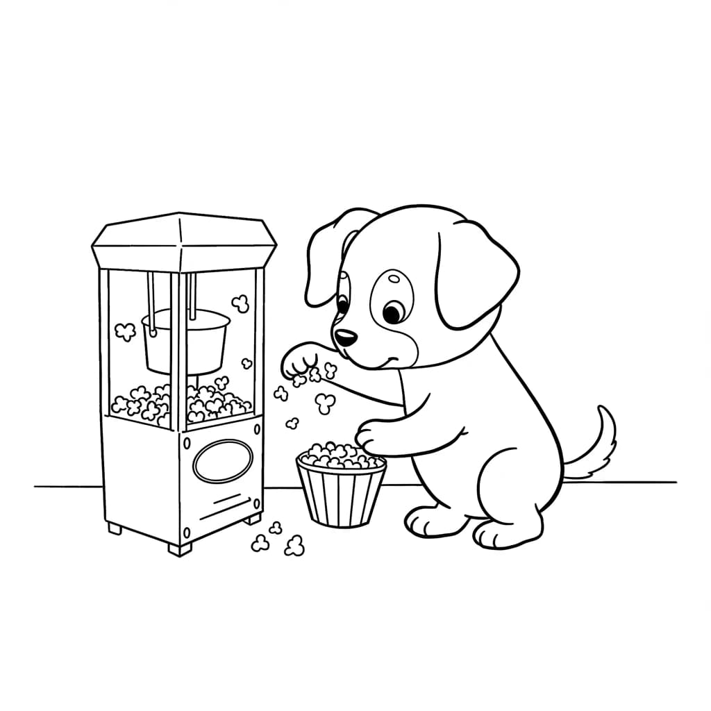 Desenhos de Cachorrinhos para Imprimir e Colorir